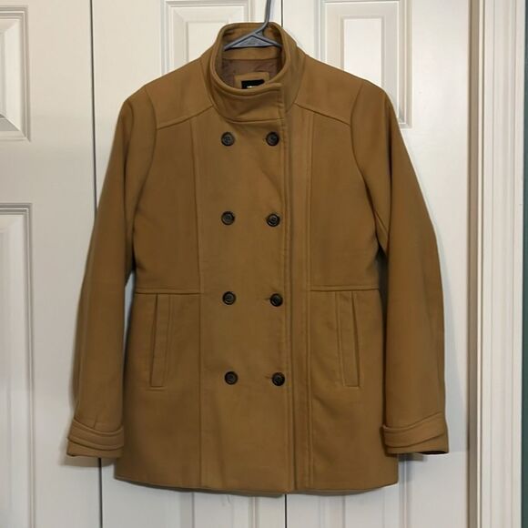 Girls Fall Peacoat Button Down Jacket - Picture 2 of 7